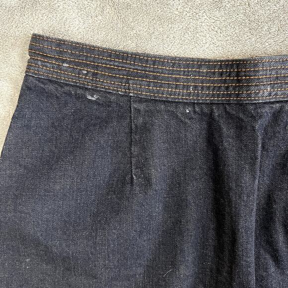 Abercrombie & Fitch Denim Mini Skirt Womens 2 Front Zip Dark Wash Y2K Style NWT - Picture 7 of 9